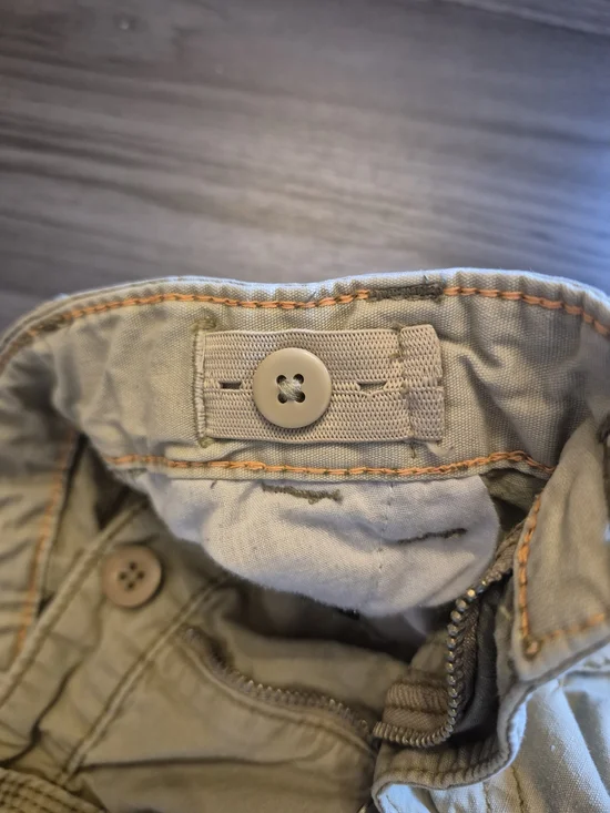 Carter's Boys' Tan Cargo Khaki Shorts Adjustable Waist for Kids Size 4 - Picture 8 of 9